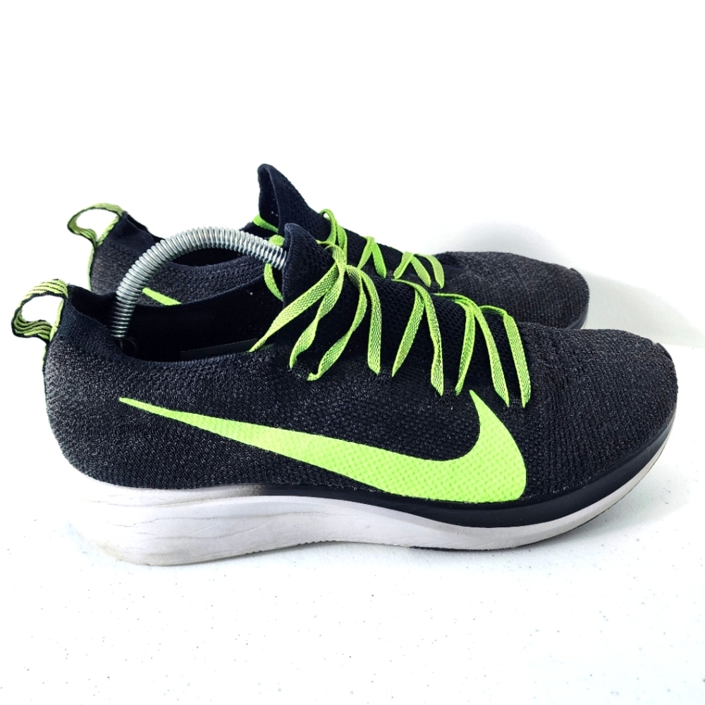 Nike Zoom Fly Flyknit Black Volt Running Shoes Men's Size 11 AR4561-003